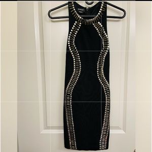 BEBE studded Bodycon DRESS size XS /tp